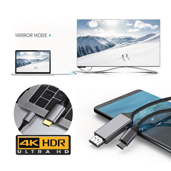 USB C na HDMI 4k adaptér