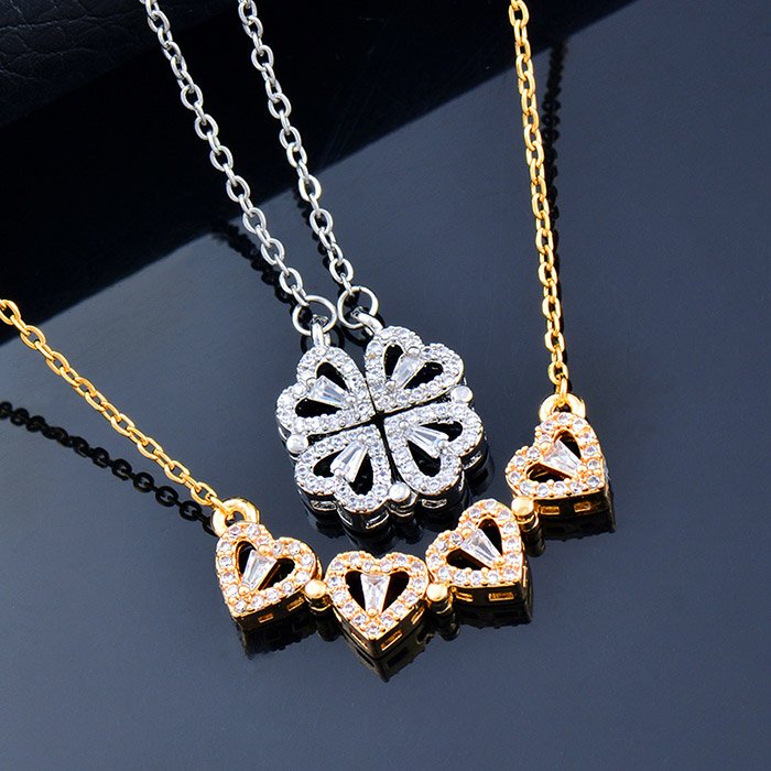 2 v 1 Náhrdelník v tvare srdca - Hearty