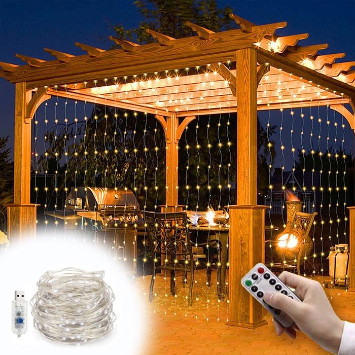 LED závesné svetlo 3x3m - Curtainlight