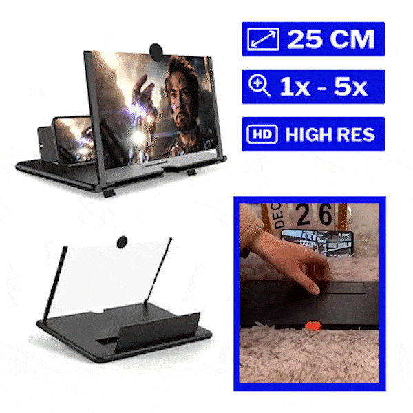 3D ZVAČŠOVAČ PRE OBRAZOVKY MOBILNÝCH TELEFÓNOV - Amply