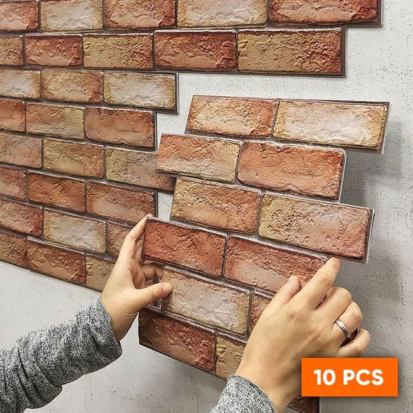 3D samolepky na tehlovú stenu - Wallsticker