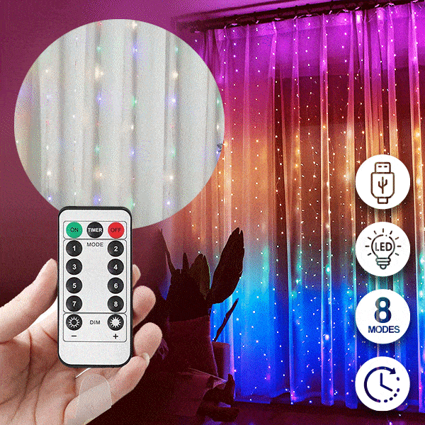 Viacfarebný svetelný záves s 300 LED svetlami - Colorlights