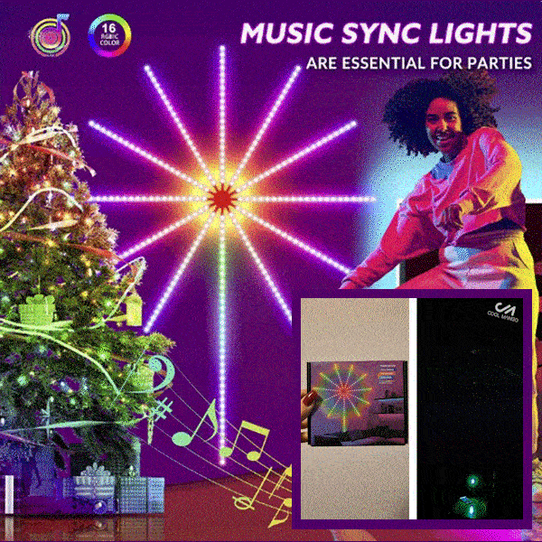 Farebný svetelný LED ohňostroj - Firework