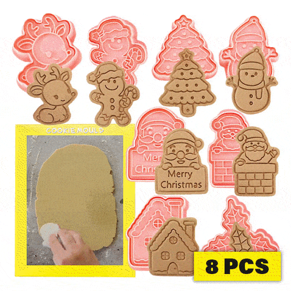 Vianočné formičky na sušienky (8 kusov) - Biscuity