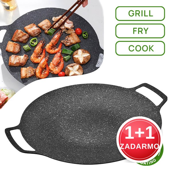 Kórejská okrúhla panvica - Bbqpan (1 + 1 ZADARMO)