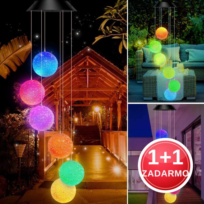 Solárna led závesná lampa - Chimy (1 + 1 ZADARMO)